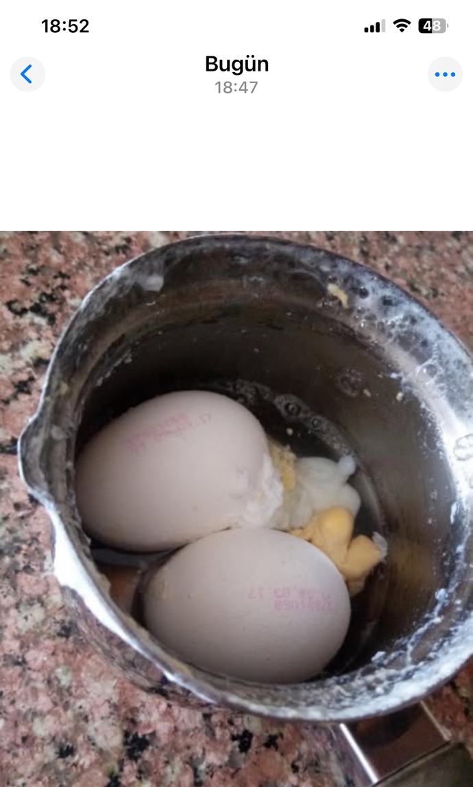 Yumurtanın bu hali sinir bozucu değil mi?