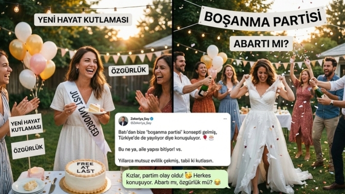 Boşanma partisi yapmak sizce özgürlük mü, abartı mı?
