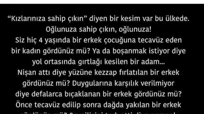 Ülkede erkek yetiştirememe sorunu mu var yoksa erkeklerde mi sorun var?