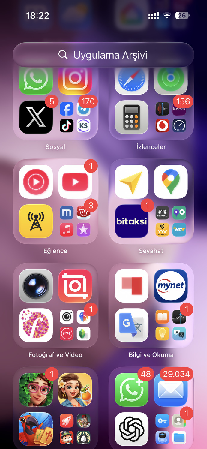 Telefonunuzda kaç tane sonradan yüklediğiniz uygulama var?