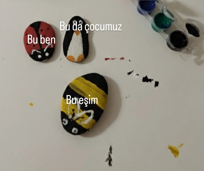 Kim benle taş boyamak ister?