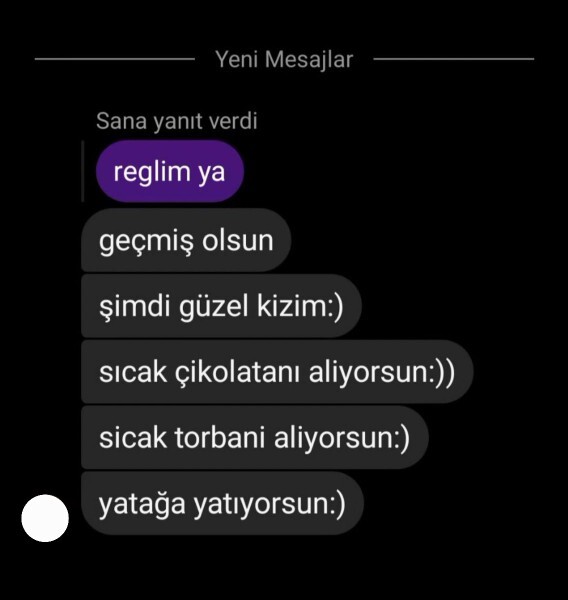 Sevgilinize regl olduğunuzu söylediğinizde beklediğiniz tepki nedir?