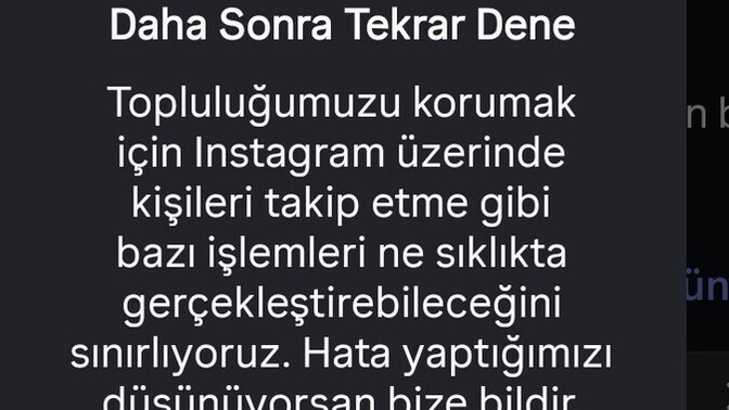 Instagram'da kimseye istek atamıyorum; nasıl çözebilirim?