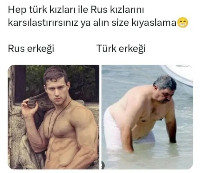 Rus erkekleri türk erkeklerinden daha mı fit ve yakışıklı?
