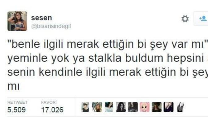 Stalk konusunda usta sayılır mısınız?
