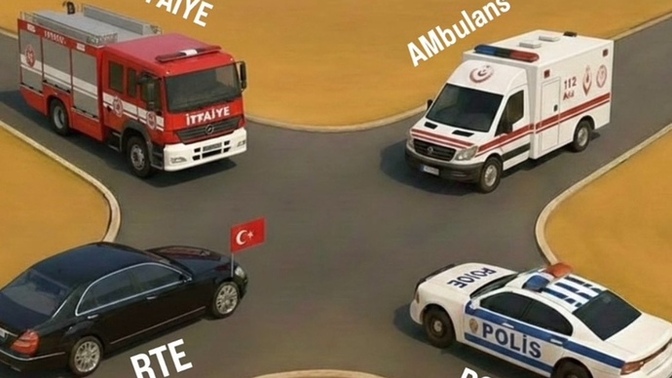 Geçiş üstünlüğü hangi araçtadır?