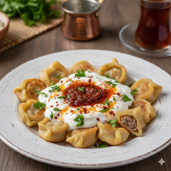 Marketlerde bile olan ve bazı günlerin kurtarıcı yemeği olan mantının yapılış ve tarifini yazmış bulunmaktayım?