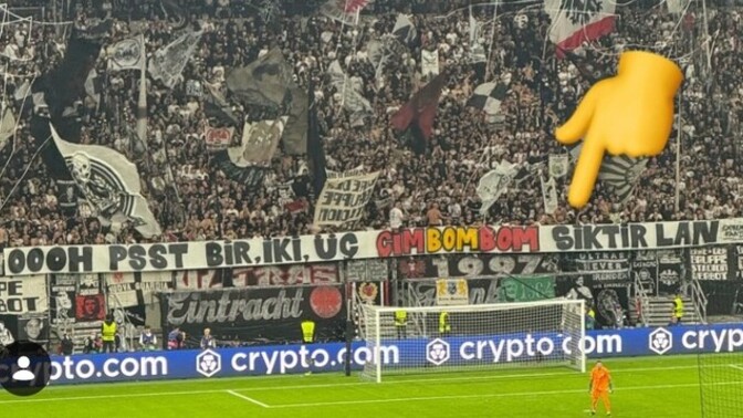Frankfurt taraftarının açtığı pankart gelmedi mi şu an aklınıza?