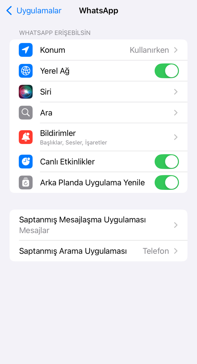İPhone 11 telefondan uygulamalar fotoğraf ve mikrofona erişemiyor nasıl düzeltirim?