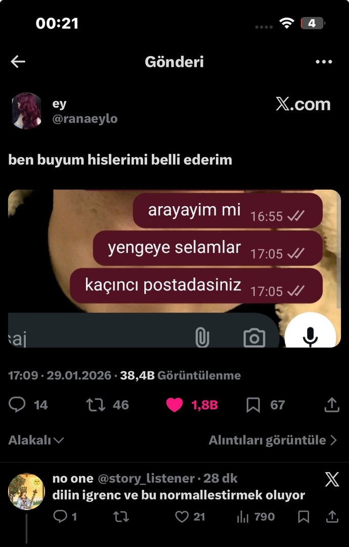 Sizde biraz geç cevap verilince böyle misiniz yoksa umursamaz mısınız?