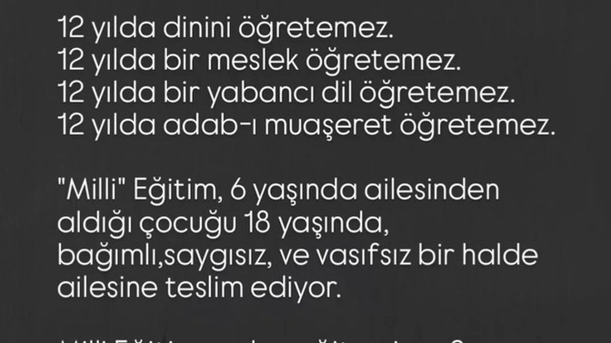 Eğitim sistemi sizce doğru mu?