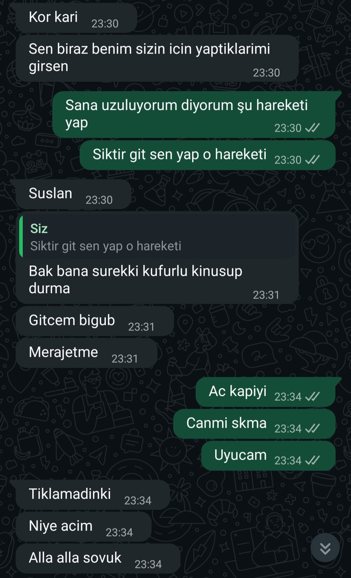 Kendini yatak odasına kilitleyen kocama ne demeli?