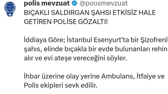 Şimdi bu polis böyle bir durumda ne yapsın, nasıl doğru tepki versin?