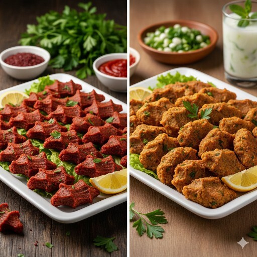 Tek hakkın var. Çiğ köfte mi, mercimek köftesi mi?