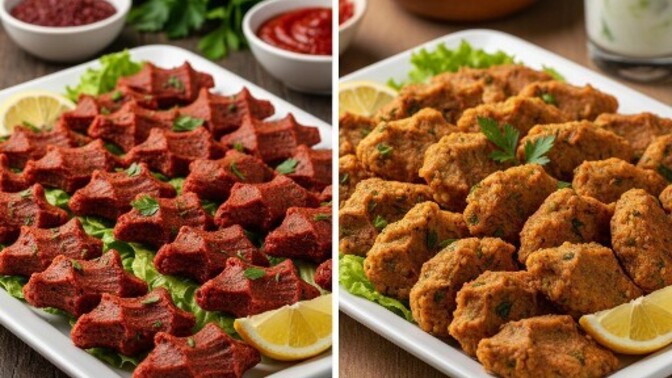 Tek hakkın var. Çiğ köfte mi, mercimek köftesi mi?