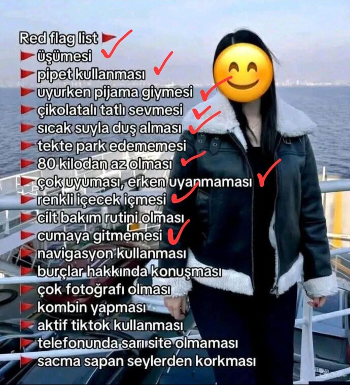 Senin için red flag özellikler hangisidir?