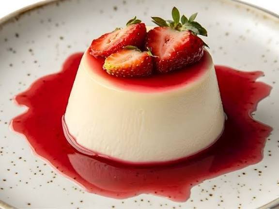 Bol çilek soslu panna cotta sever misin, tatlılarda çilekli sos mu çikolata sos mu favorin?
