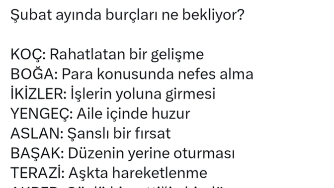 Burcunuza göre  Şubat  ayında sizi neler bekliyor?