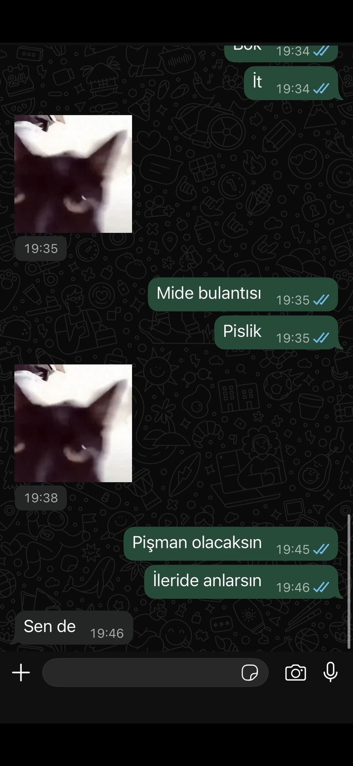 Eski sevgilim neden böyle sataştı bana?