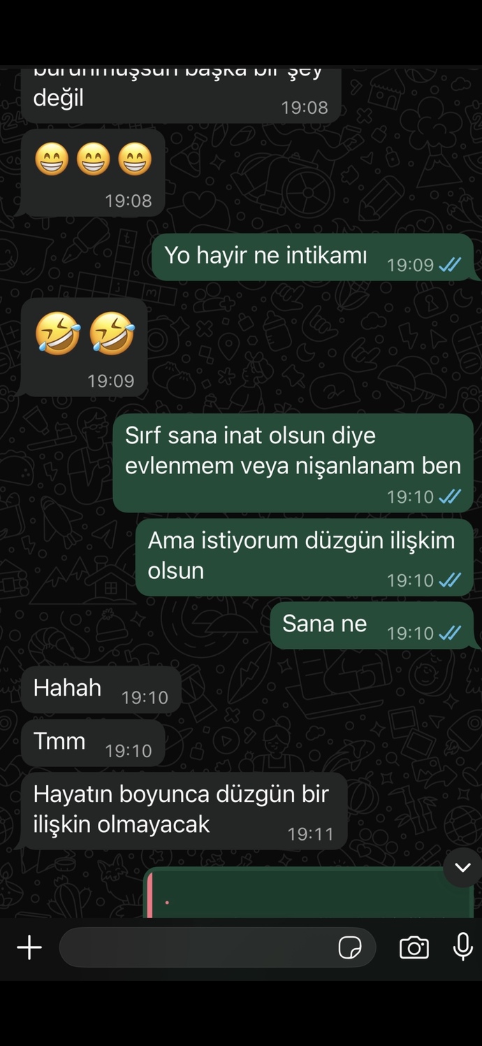 Eski sevgilim neden böyle sataştı bana?
