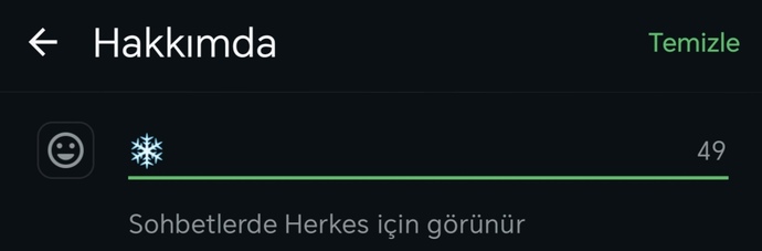 Whatsapp durumunda ne yazıyor?
