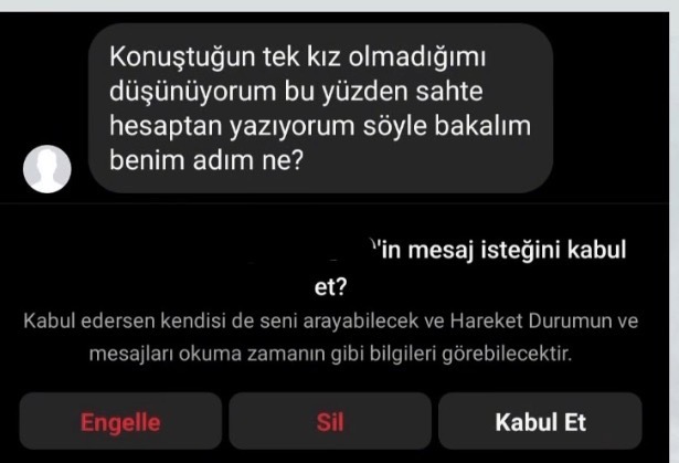 Böyle bir mesaja tepkiniz ne olur?