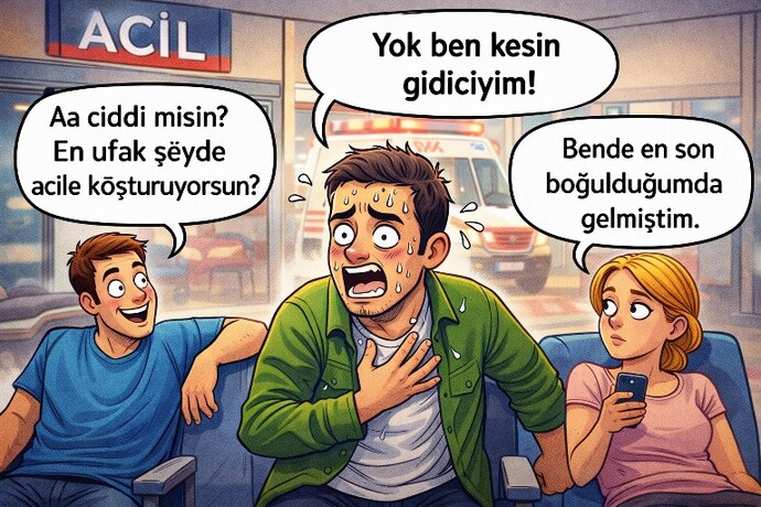 Acile en çok hangi rahatsızlık da gidiyorsunuz?