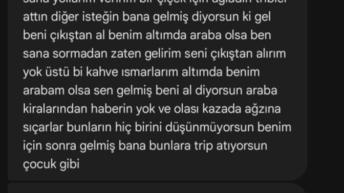 Boyle biriyle iliski yaşamaya çalıştım ben?
