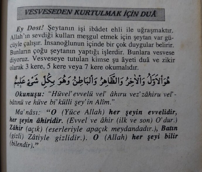 Vesveseden delirecek duruma geldim lütfen yardım edin ne yapabilirim?