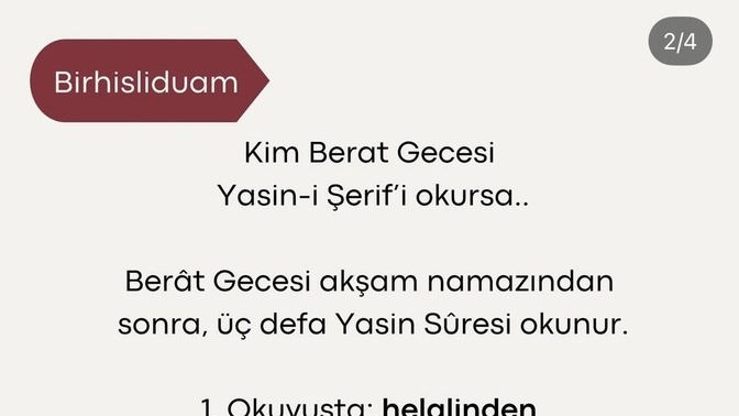 Beraat geceniz mübarek olsun. Bugün hangi ibadetleri yaptınız?