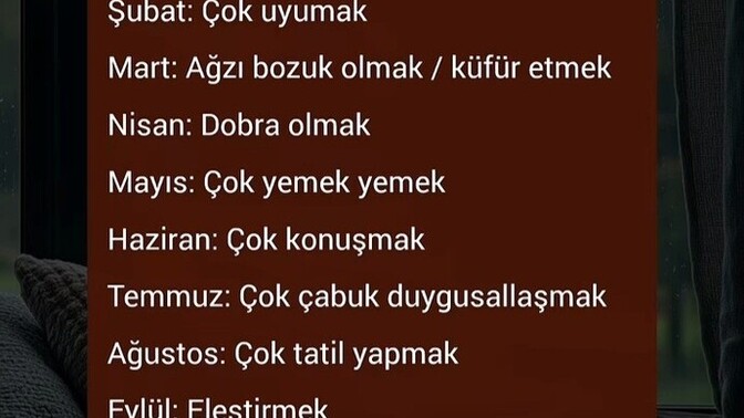 Doğum ayına göre hangi alışkanlıklara sahipsin?