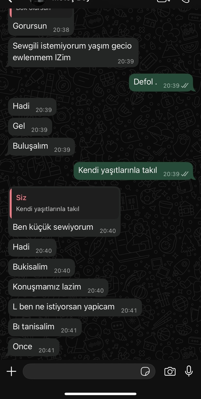 Bu herifle buluşayım mı?