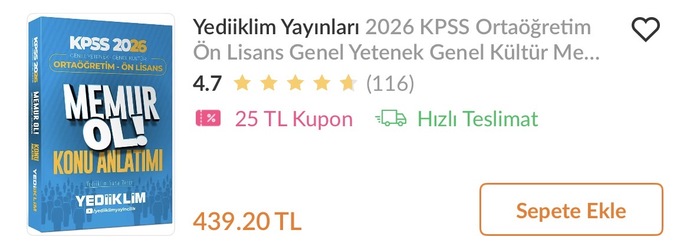 Ortaöğretim KPSS için en iyi yayın hangisi, Karakutu mı Benim Hocam mı Yediiklim mi?