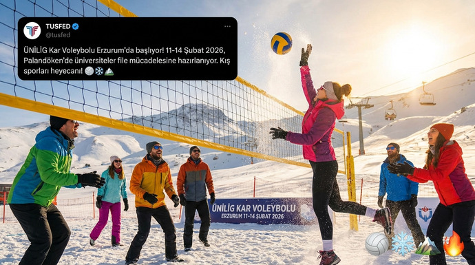 ÜNİLİG Kar Voleybolu Erzurum’da başlıyor, kış sporlarına hazır mıyız? 🏐❄