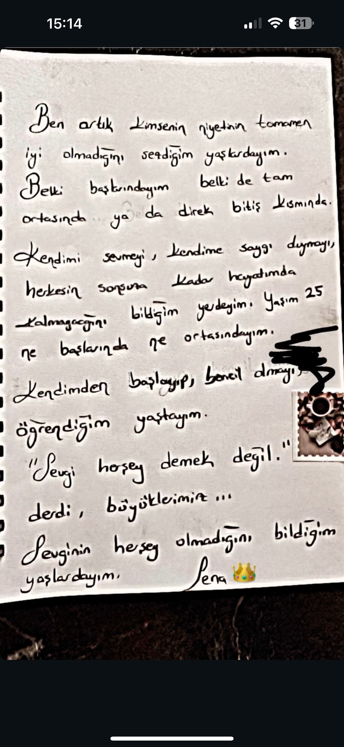 Geceye değil ama güne bir söz bırak?