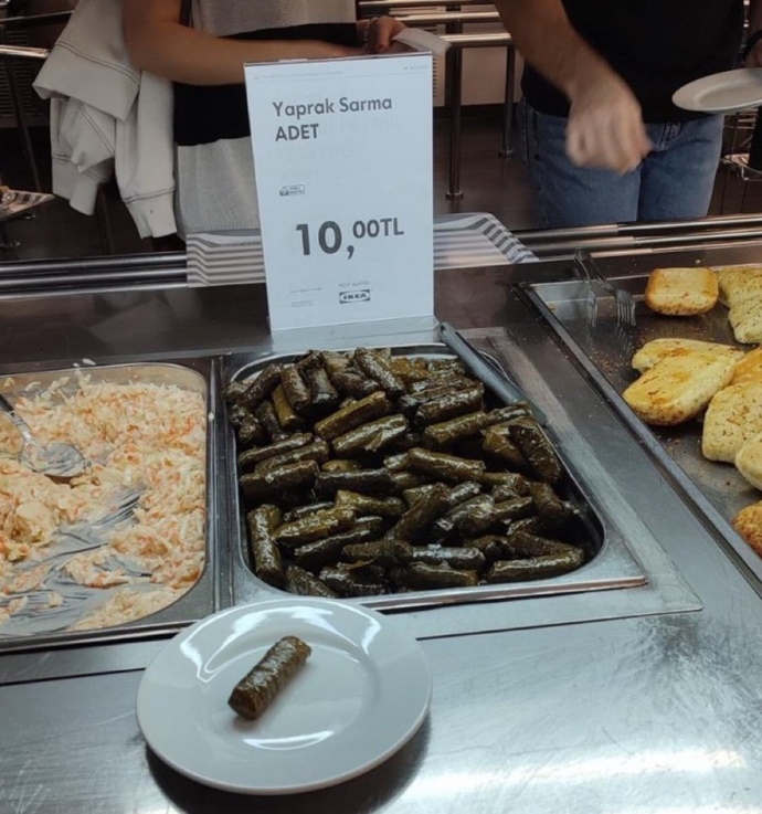 Sarmanın tanesine 10 lira verir yer misin?