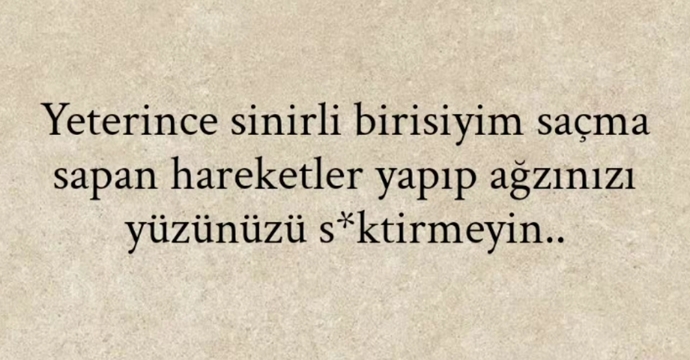 Genelde sinirli misiniz yoksa daha sakin bir yapınız mı var?