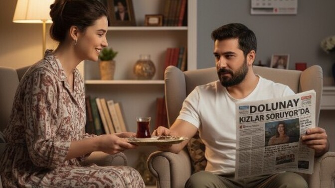 Benimde kocam olsaydı, yiğidim aslanım koçum sana çay getirdim dermiydin?