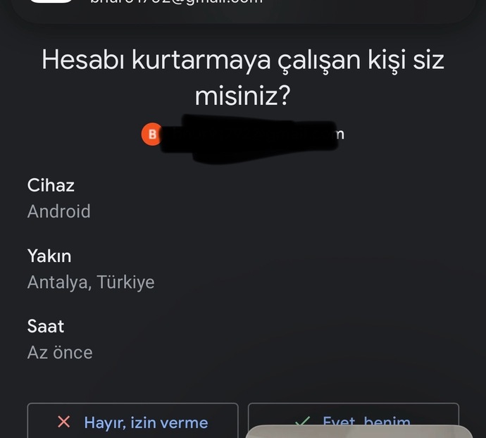 Gecenin bir vakti mailim çalmaya mı çalışıyorlar, hesabım mı hackleniyor?