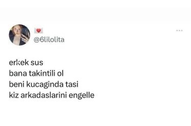 Bir erkekten / kadından isteğiniz ne?
