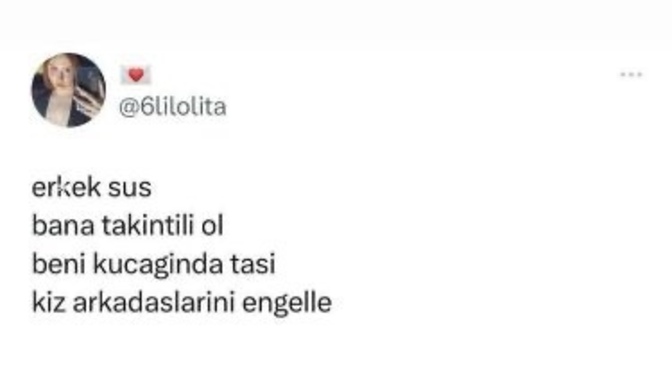Bir erkekten / kadından isteğiniz ne?