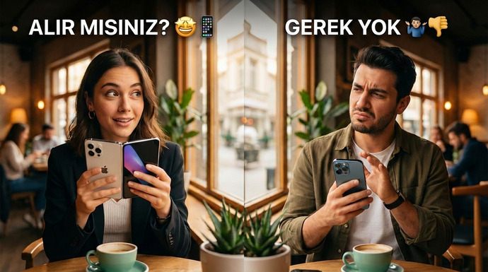 Apple ilk katlanabilir iPhone’u getirirse alır mısınız, yoksa “gerek yok” diyenlerden misiniz? 📱🤯