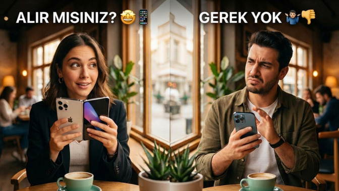 Apple ilk katlanabilir iPhone’u getirirse alır mısınız, yoksa “gerek yok” diyenlerden misiniz? 📱🤯