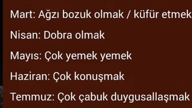 Doğum ayına göre hangi alışkanlıklara sahipsin🧞​ ?