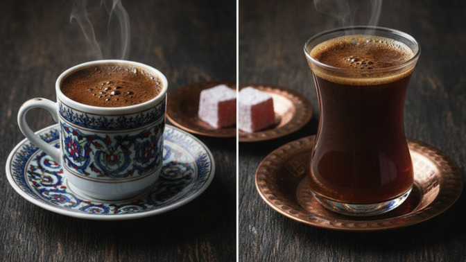 Fincanda kahve mi çay bardağında kahve mi?