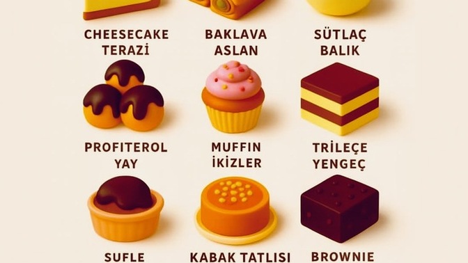 Burcuna göre hangi tatlısın, burçlara göre tatlı kişilik eşleşmeni beğendin mi?