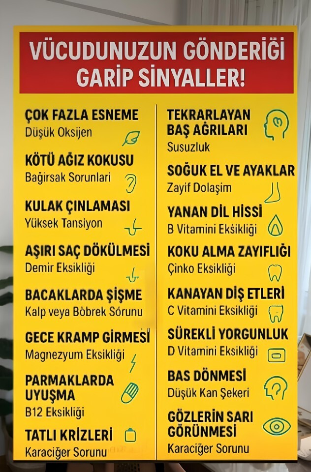 Bunlardan hangileri sende mevcut?