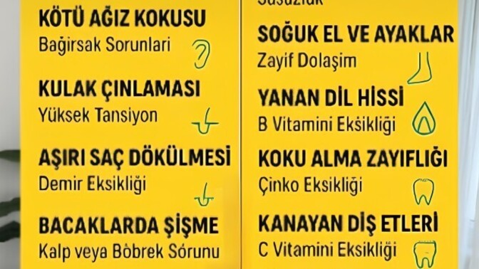 Bunlardan hangileri sende mevcut?