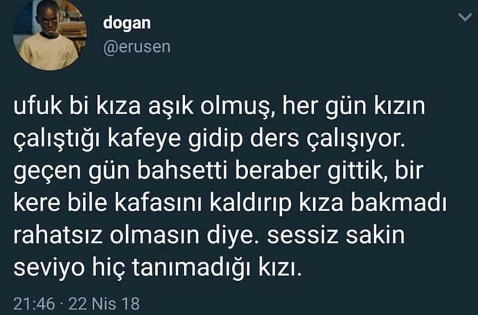 Mesela bu sevgi biçimi