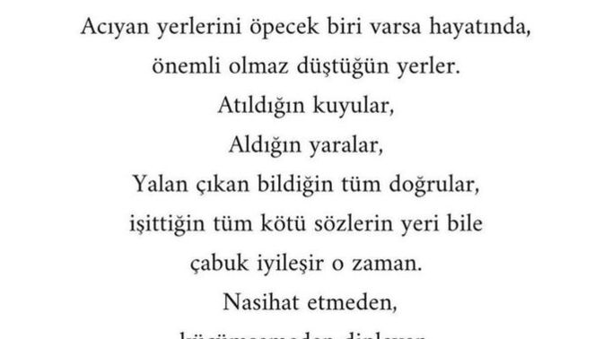 Yaralarınıza merhem olan birileri var mı hayatınızda?